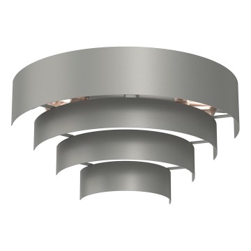 Wall light RINGS 2xE27/15W/230V grey