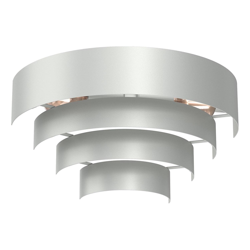 Wall light RINGS 2xE27/15W/230V shiny chrome