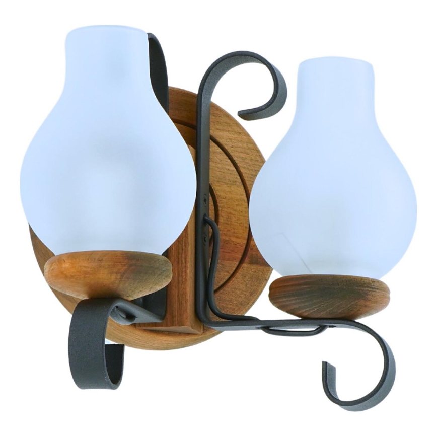 Wall light ROATA 2xE14/40W/230V beech - FSC certified