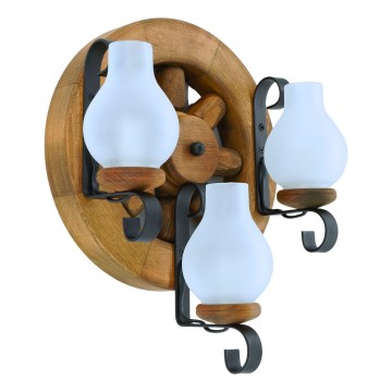 Wall light ROATA 3xE14/40W/230V beech - FSC certified