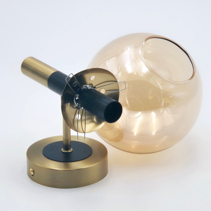 Wall light ROLLO 1xE14/5W/230V gold/smoky beige