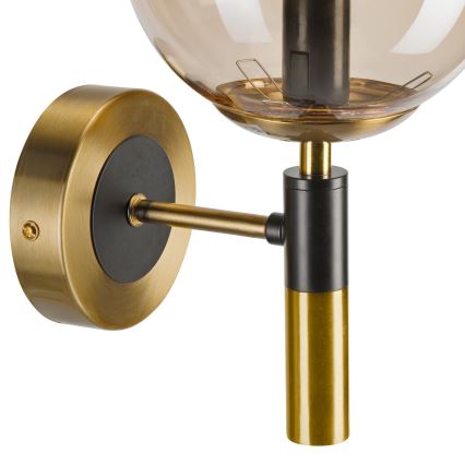 Wall light ROLLO 1xE14/5W/230V gold/smoky beige