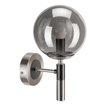 Wall light ROLLO 1xE14/5W/230V matte chrome/smoky