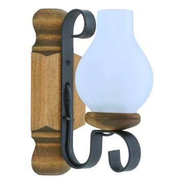 Wall light RUSTIC 1xE14/40W/230V beech - FSC certified