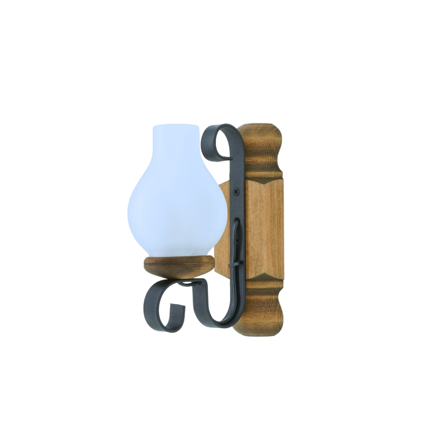 Wall light RUSTIC 1xE14/40W/230V beech