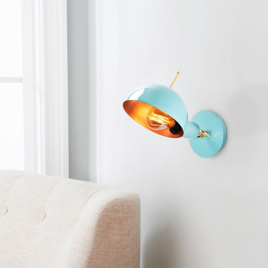 Wall light SIVANI 1xE27/40W/230V blue