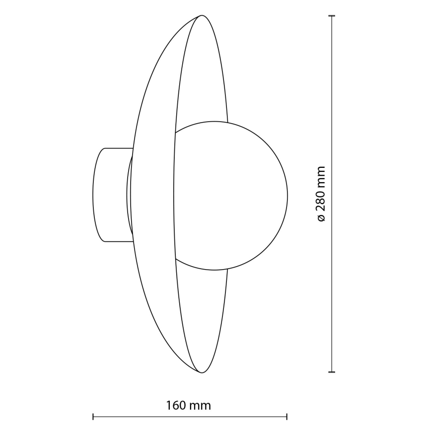 Wall light SLATE 1xG9/8W/230V d. 28 cm brick