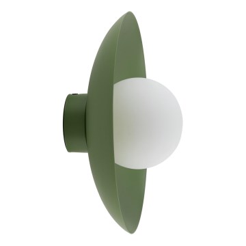 Wall light SLATE 1xG9/8W/230V d. 28 cm green