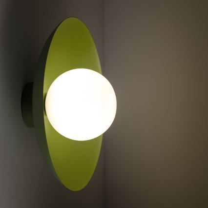 Wall light SLATE 1xG9/8W/230V d. 28 cm green