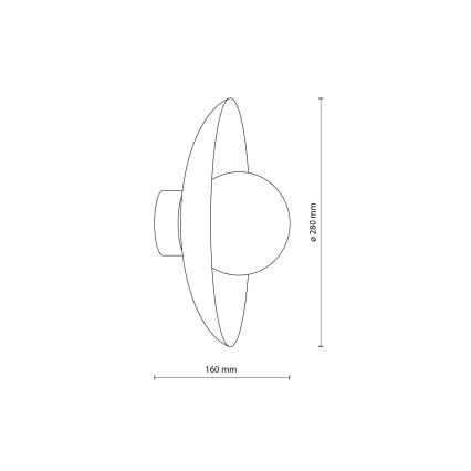 Wall light SLATE 1xG9/8W/230V d. 28 cm green
