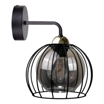 Wall light SOLO BLACK 1xE27/60W/230V black/gold