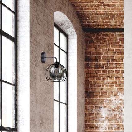 Wall light SOLO BLACK 1xE27/60W/230V