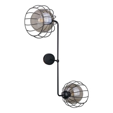 Wall light SOLO BLACK 2xE27/60W/230V