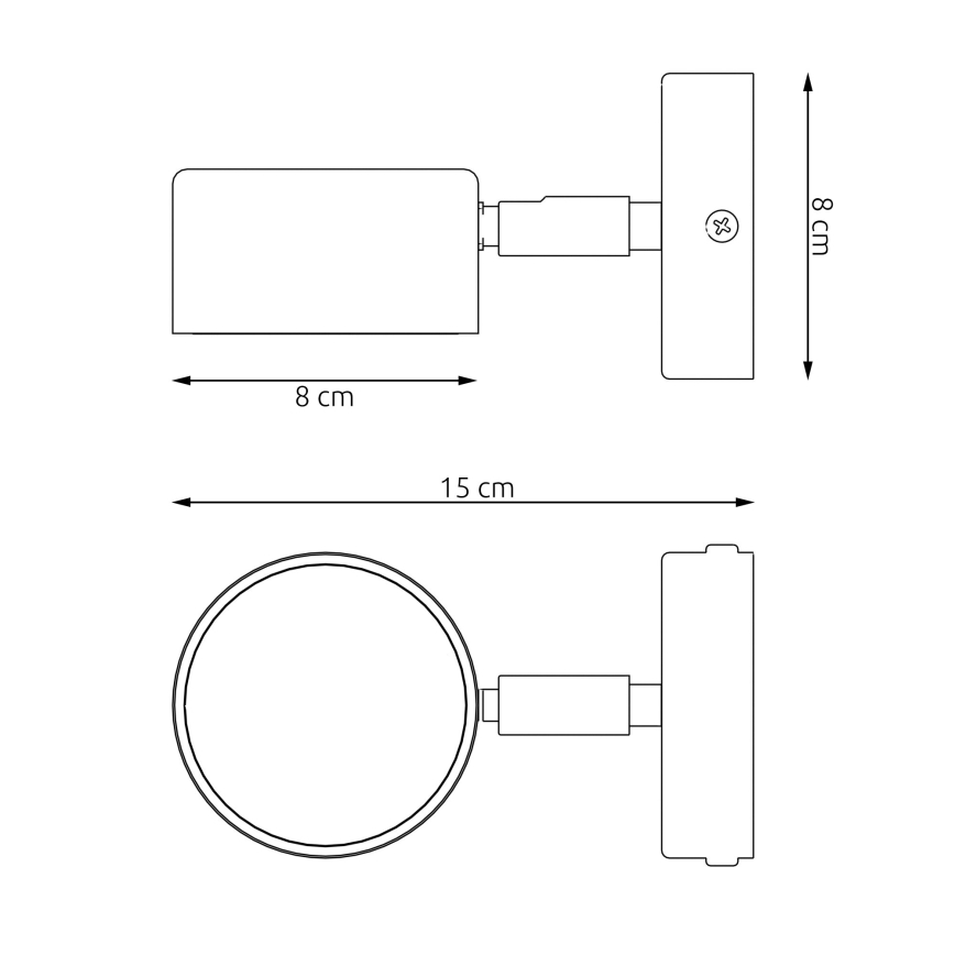 Wall light SORA 1xGX53/12W/230V black