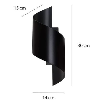 Wall light SPINER 1xG9/8W/230V black
