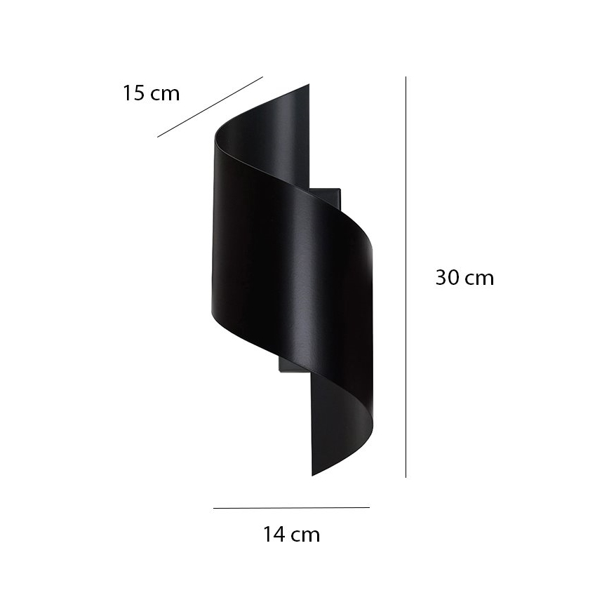 Wall light SPINER 1xG9/8W/230V black