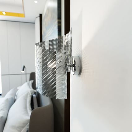 Wall light SPIRAL 1xG9/8W/230V matte chrome