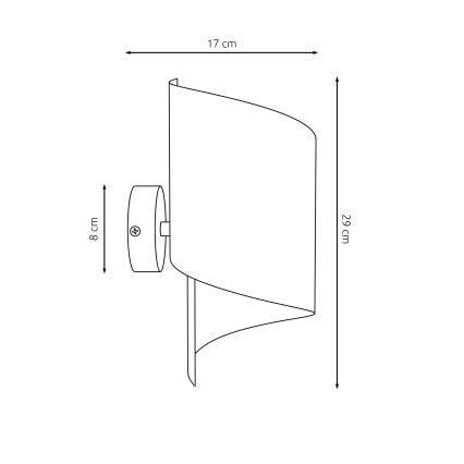 Wall light SPIRAL 1xG9/8W/230V matte chrome