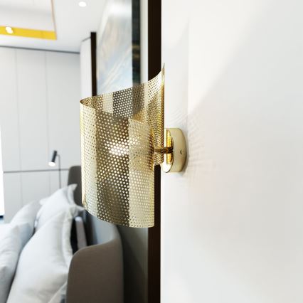 Wall light SPIRAL 1xG9/8W/230V gold