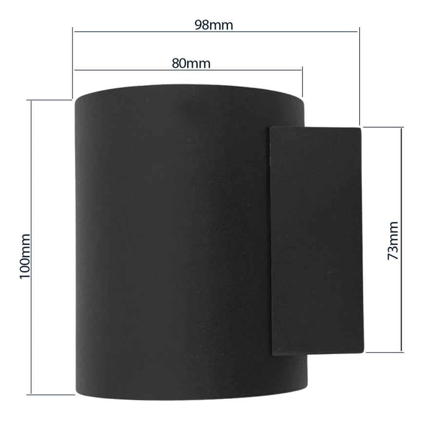 Wall light SQUALLA TUBA 1xG9/50W/230V black/gold