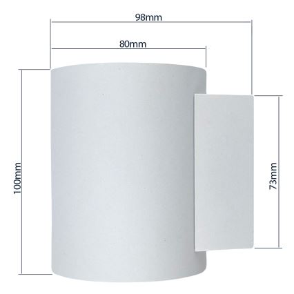 Wall light SQUALLA TUBA 1xG9/50W/230V white/gold