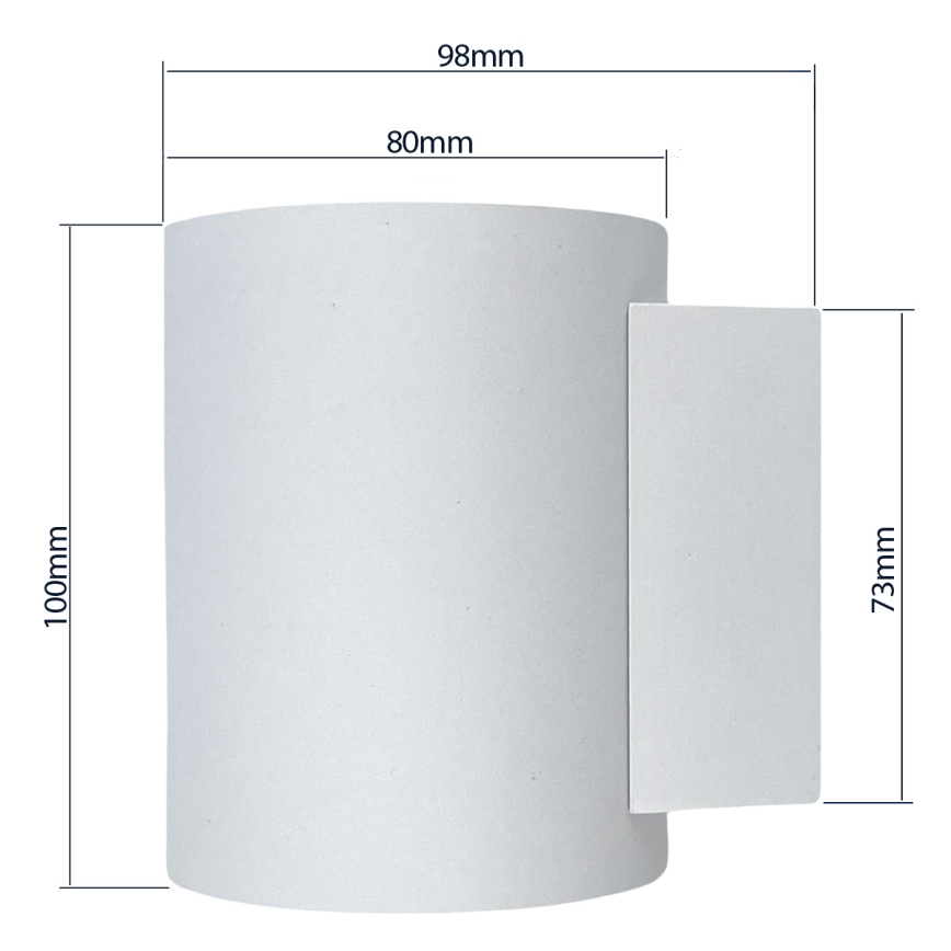 Wall light SQUALLA TUBA 1xG9/50W/230V white/gold