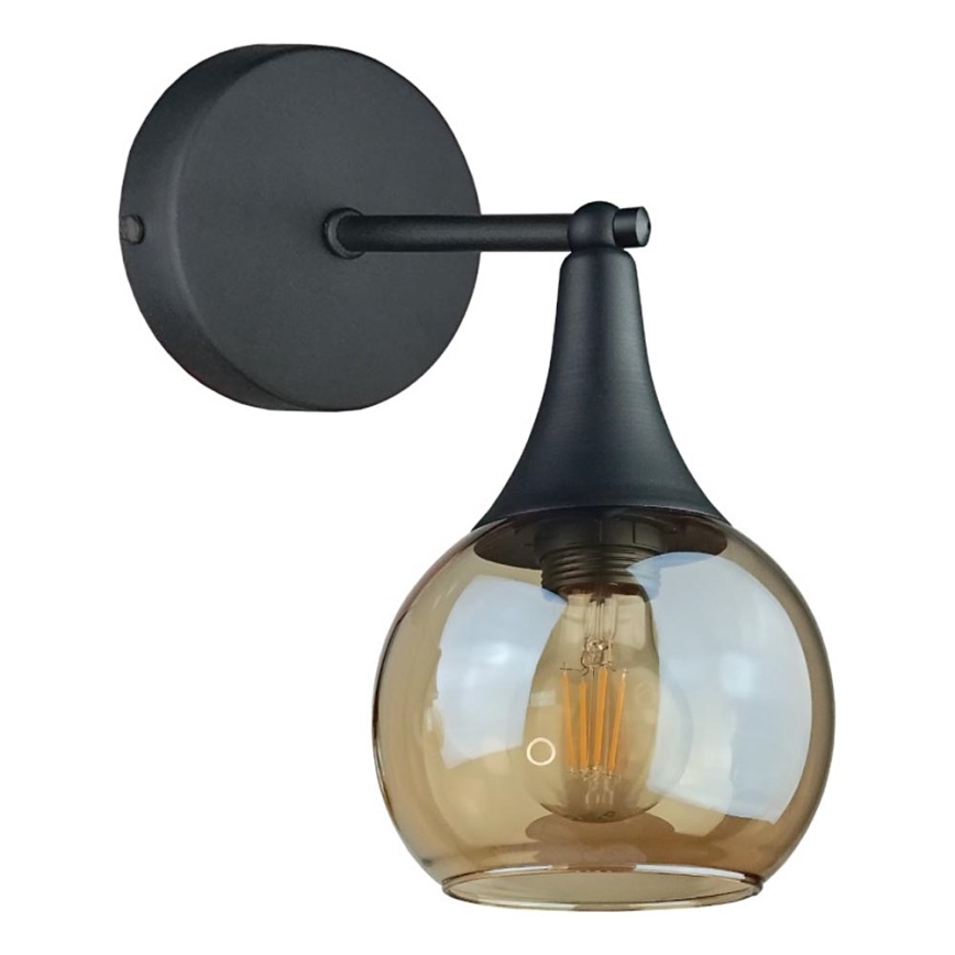 Wall light STAR 1xE27/60W/230V black/smoky beige