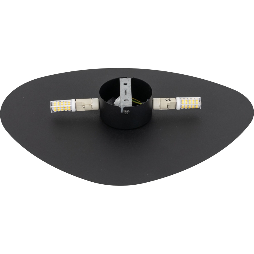 Wall light STONE 2xG9/8W/230V 30x39 cm black