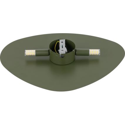Wall light STONE 2xG9/8W/230V 30x39 cm green