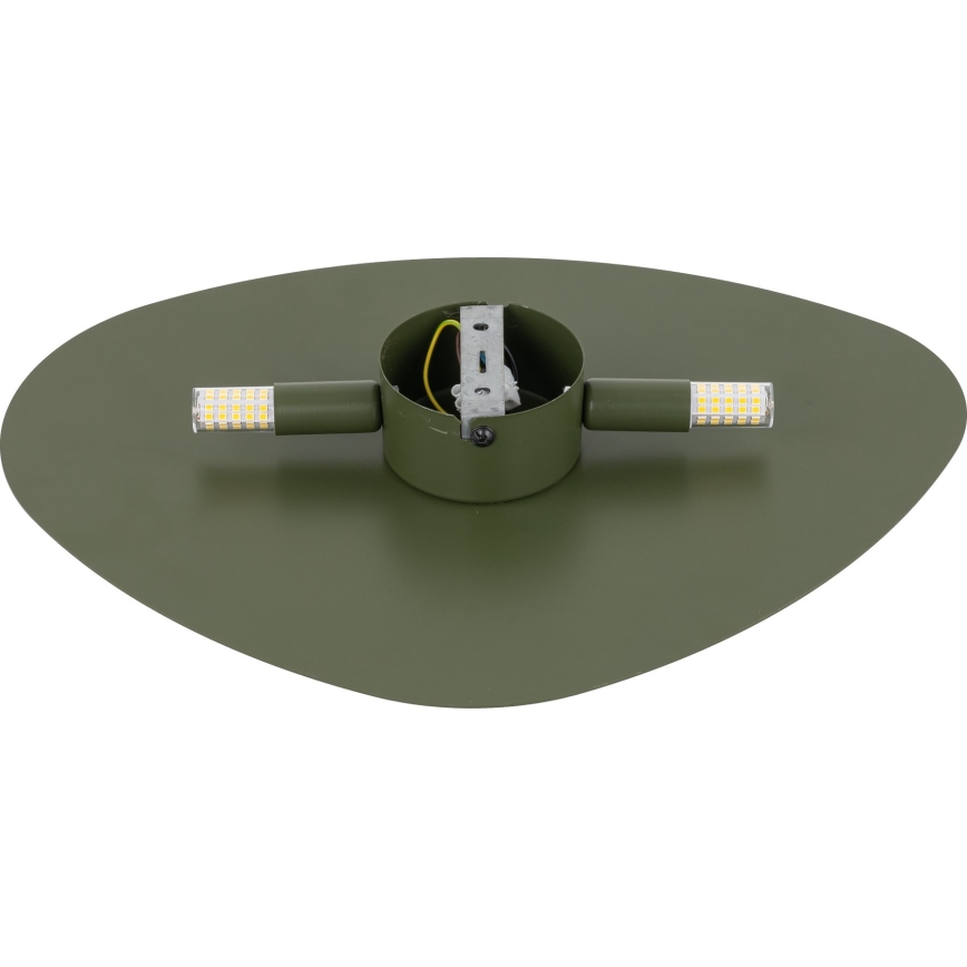 Wall light STONE 2xG9/8W/230V 30x39 cm green