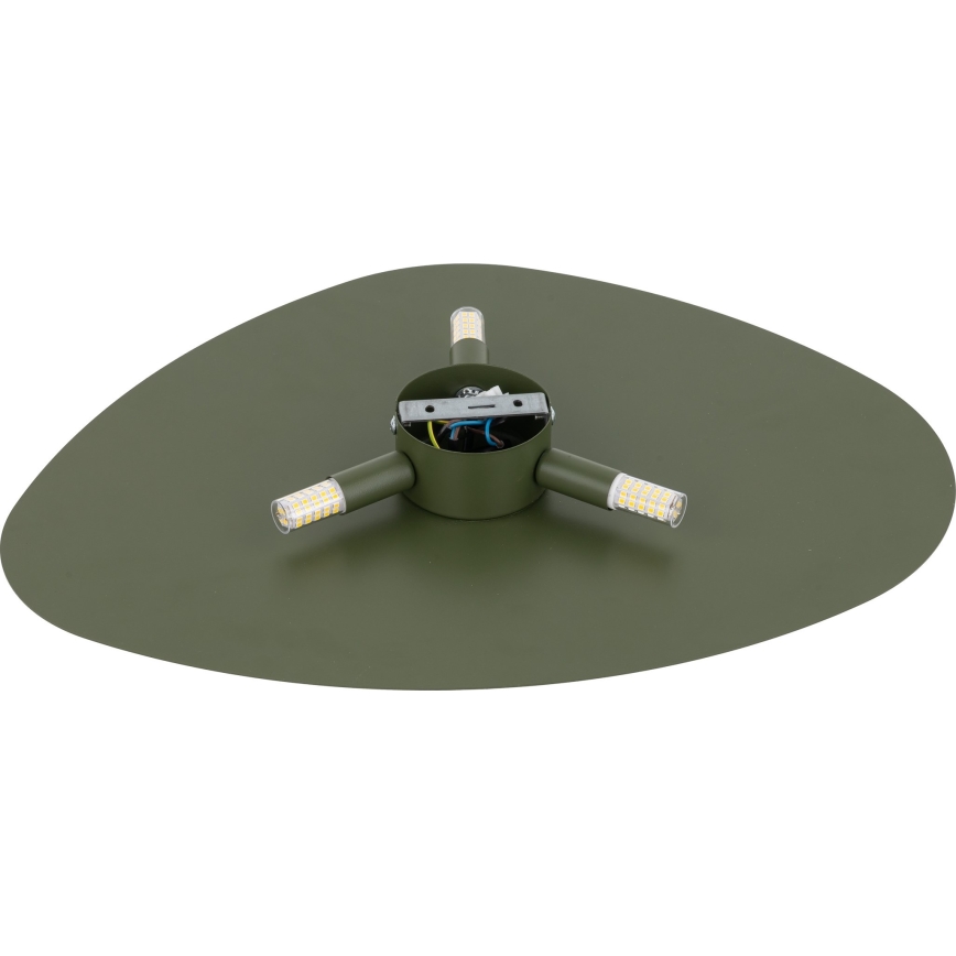 Wall light STONE 3xG9/8W/230V 37x49 cm green