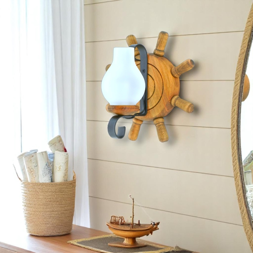 Wall light TIMONA 1xE14/40W/230V beech