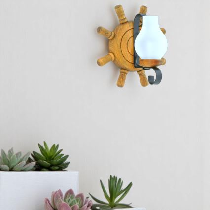 Wall light TIMONA 1xE14/40W/230V beech