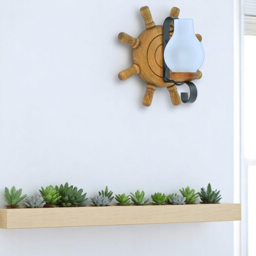 Wall light TIMONA 1xE14/40W/230V beech