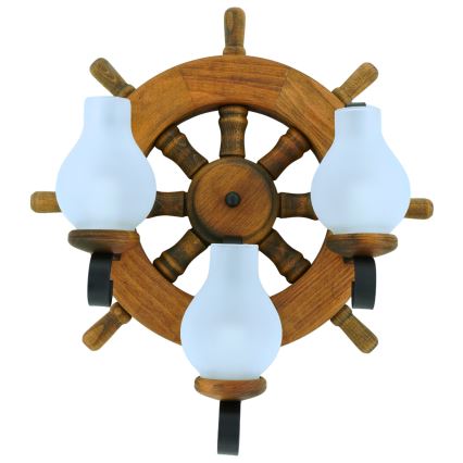 Wall light TIMONA 3xE14/40W/230V beech