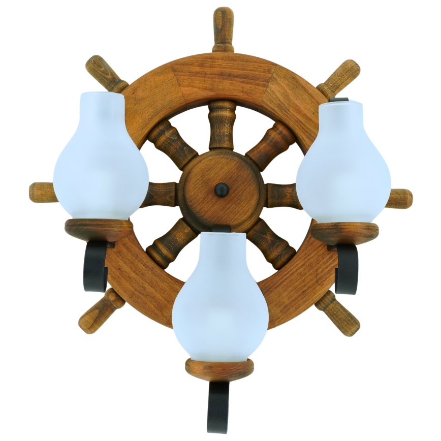 Wall light TIMONA 3xE14/40W/230V beech