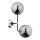 Wall light TRANSFORMERS 2xE14/40W/230V shiny chrome