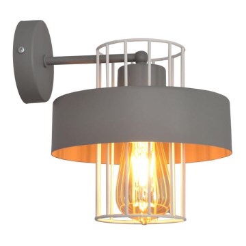 Wall light VOLTA 1xE27/15W/230V grey