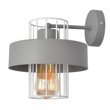 Wall light VOLTA 1xE27/15W/230V grey
