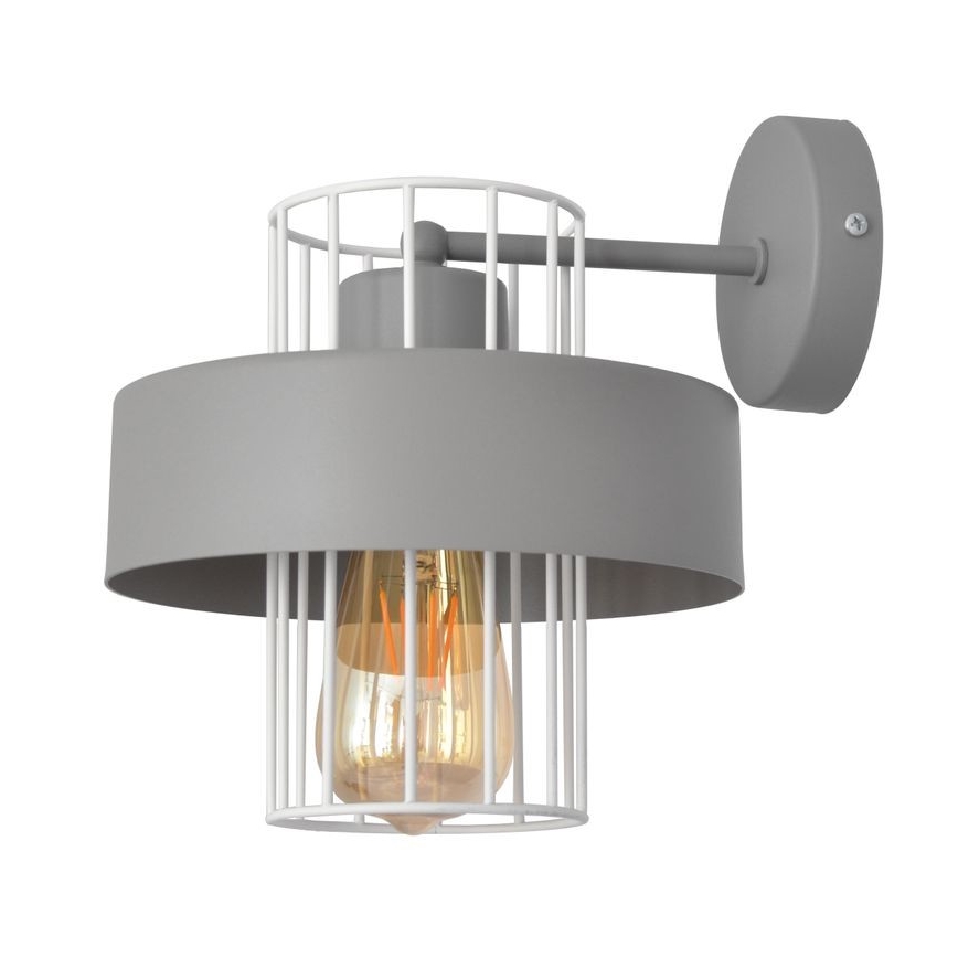 Wall light VOLTA 1xE27/15W/230V grey