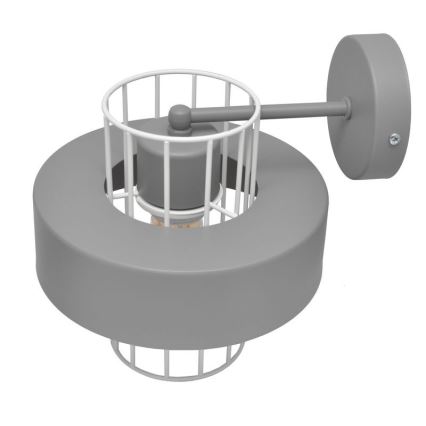 Wall light VOLTA 1xE27/15W/230V grey