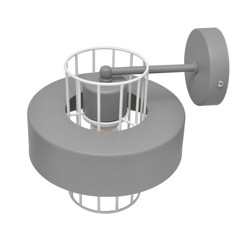 Wall light VOLTA 1xE27/15W/230V grey