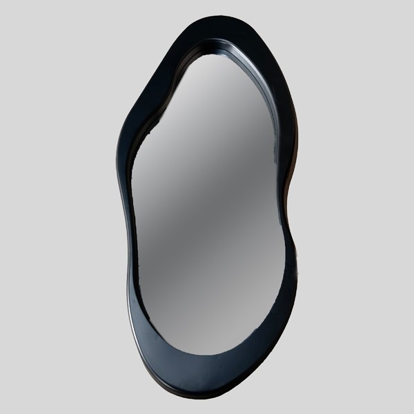 Wall mirror 120x50 cm black