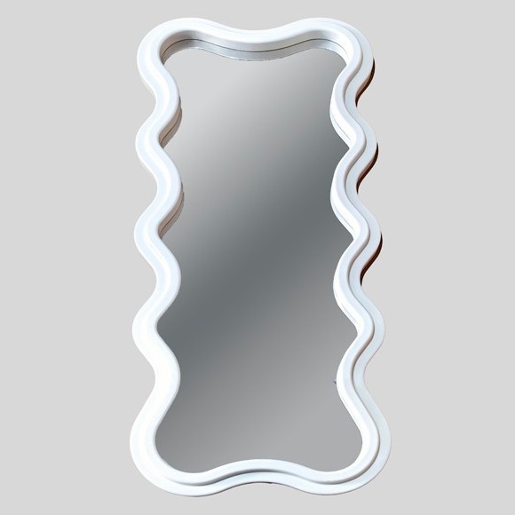 Wall mirror 120x50 cm white