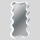 Wall mirror 120x50 cm white