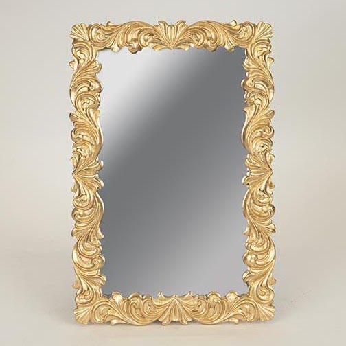 Wall mirror 31,3x21 cm gold
