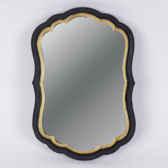 Wall mirror 34,5x23,2 cm black/gold