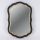 Wall mirror 34,5x23,2 cm black/gold
