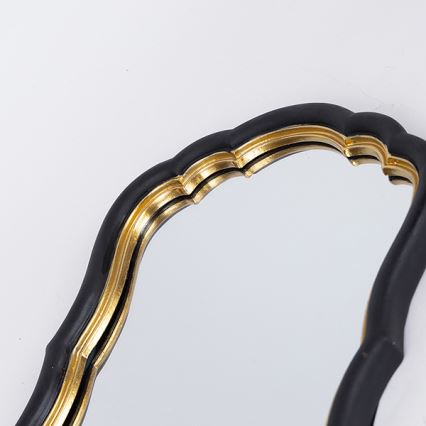 Wall mirror 34,5x23,2 cm black/gold