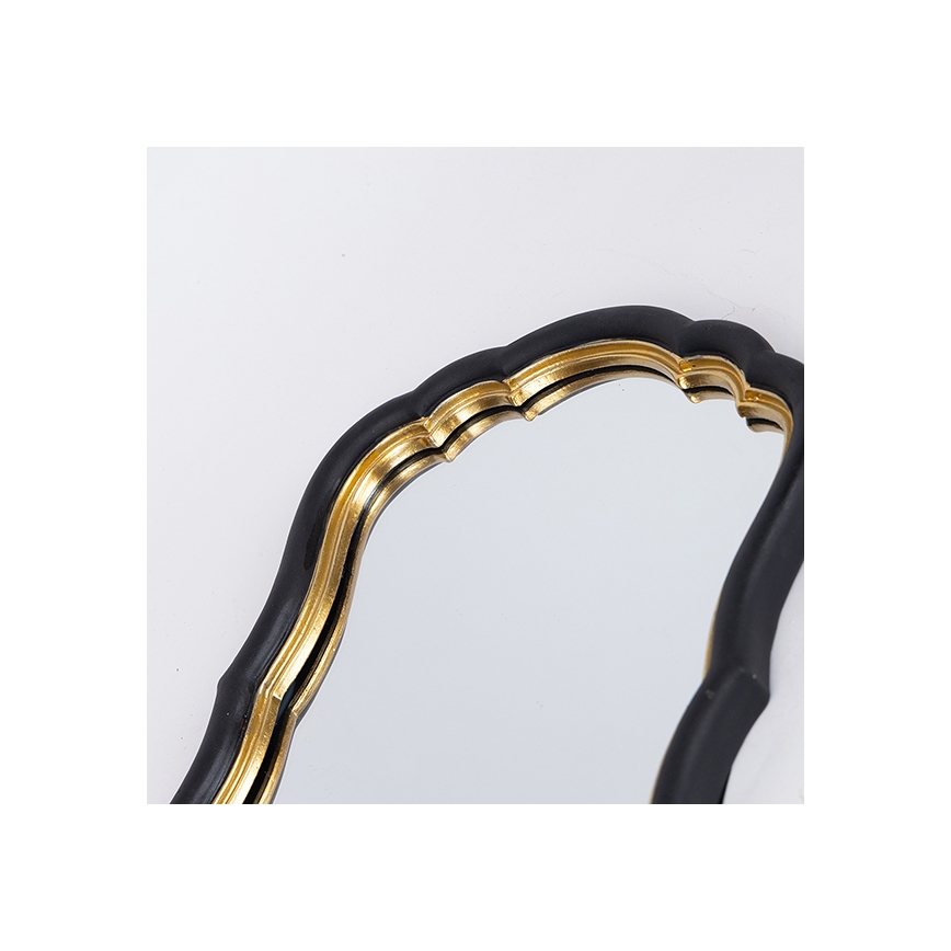 Wall mirror 34,5x23,2 cm black/gold